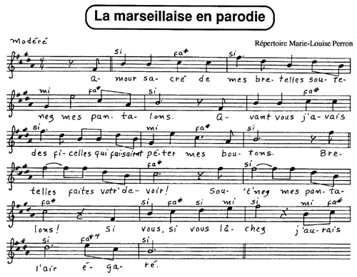 La marseillaise en parodie 